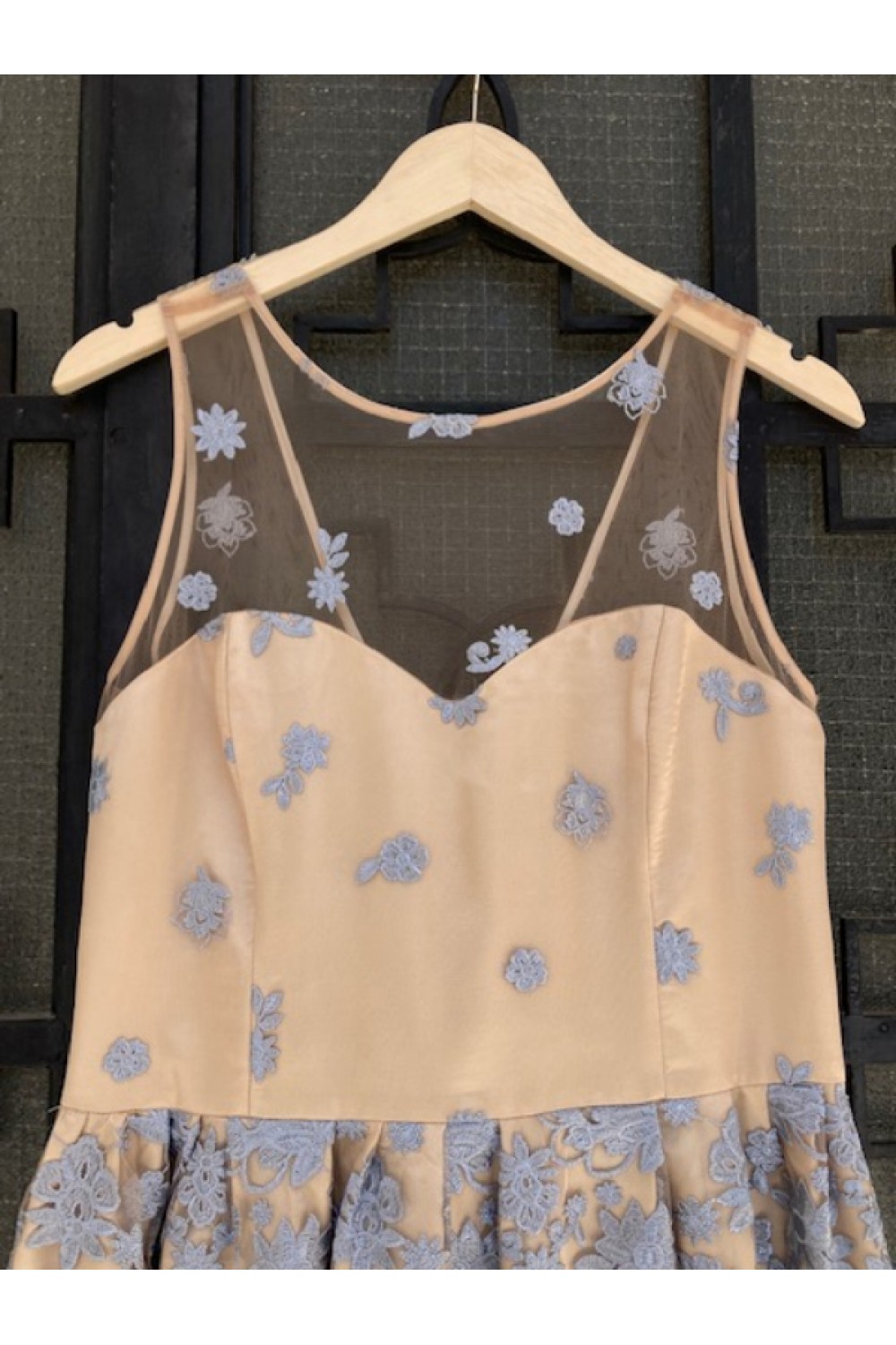 D&K FRANGOULIS LONG DRESS DUSTY BEIGE BE105