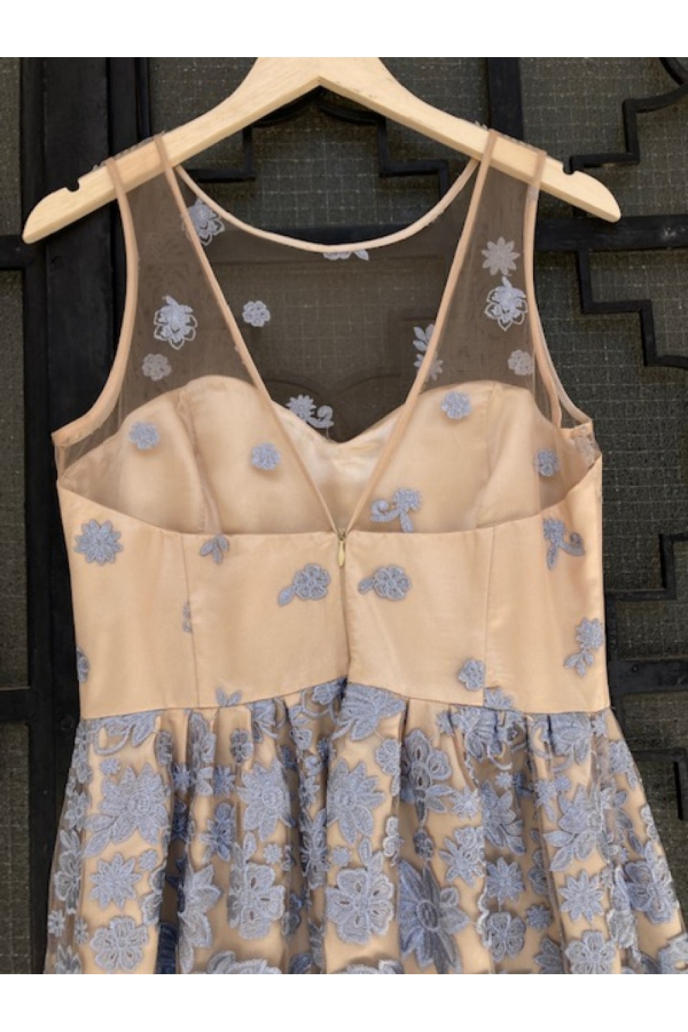 D&K FRANGOULIS LONG DRESS DUSTY BEIGE BE105