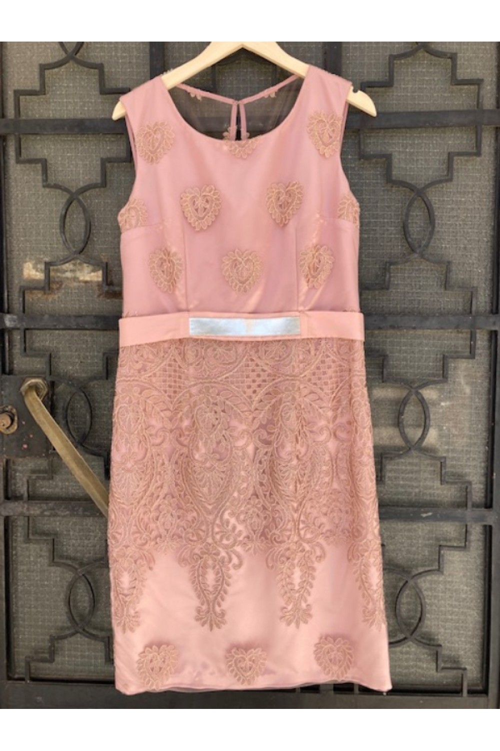 D&K FRANGOULIS DRESS PINK BE114