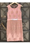 D&K FRANGOULIS DRESS PINK BE114