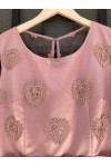 D&K FRANGOULIS DRESS PINK BE114