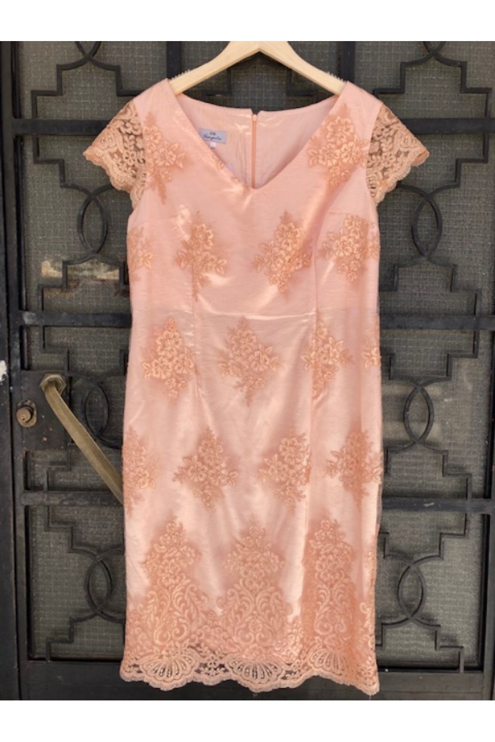 D&K FRANGOULIS DRESS PINK BE115