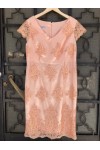 D&K FRANGOULIS DRESS PINK BE115