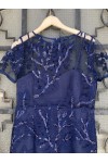 D&K FRANGOULIS DRESS NAVY BLUE BE132
