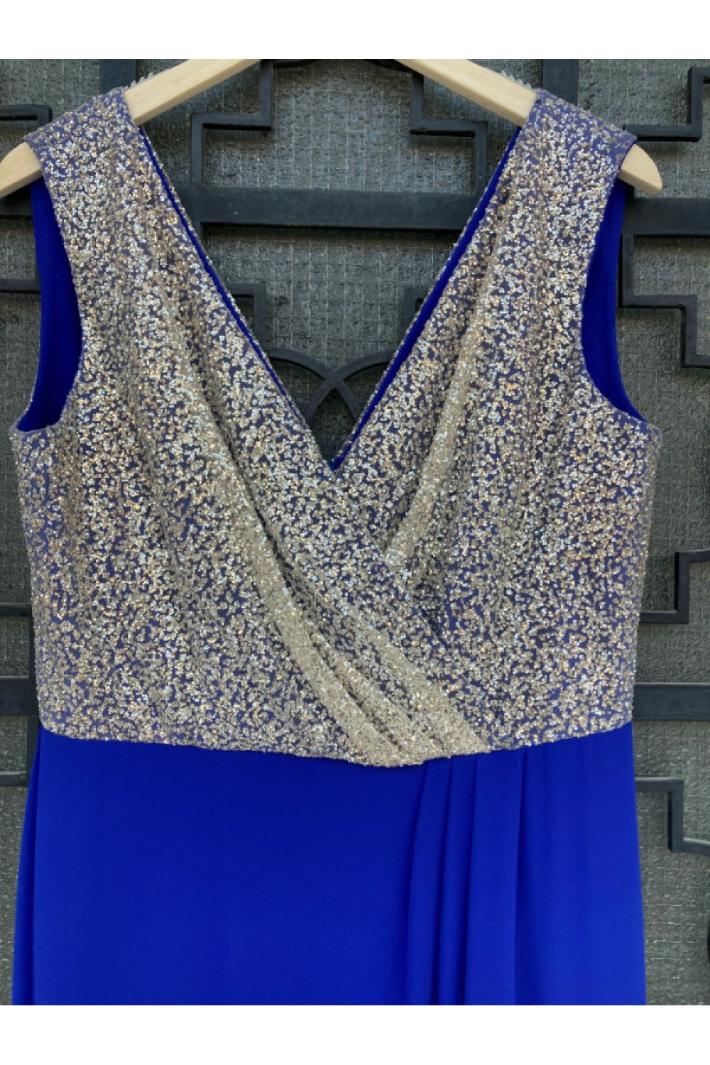 D&K FRAGOULIS  BODYSUIT DRESS BLUE BE125