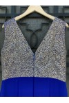 D&K FRAGOULIS  BODYSUIT DRESS BLUE BE125