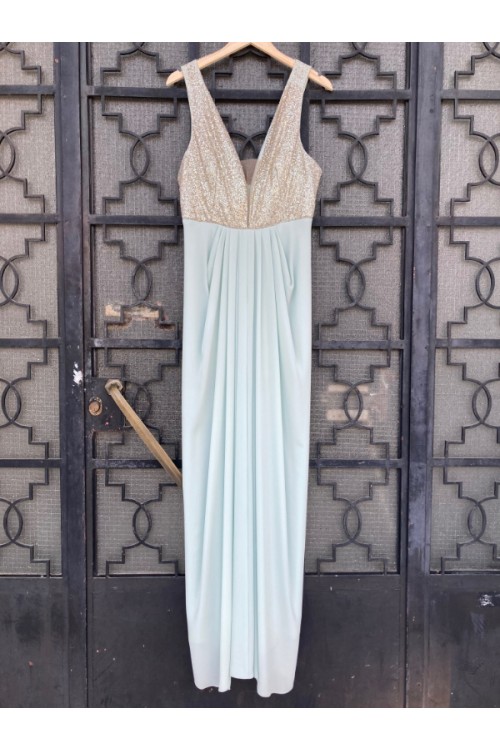 D&K FRANGOULIS DRESS LIGHT BLUE BE127