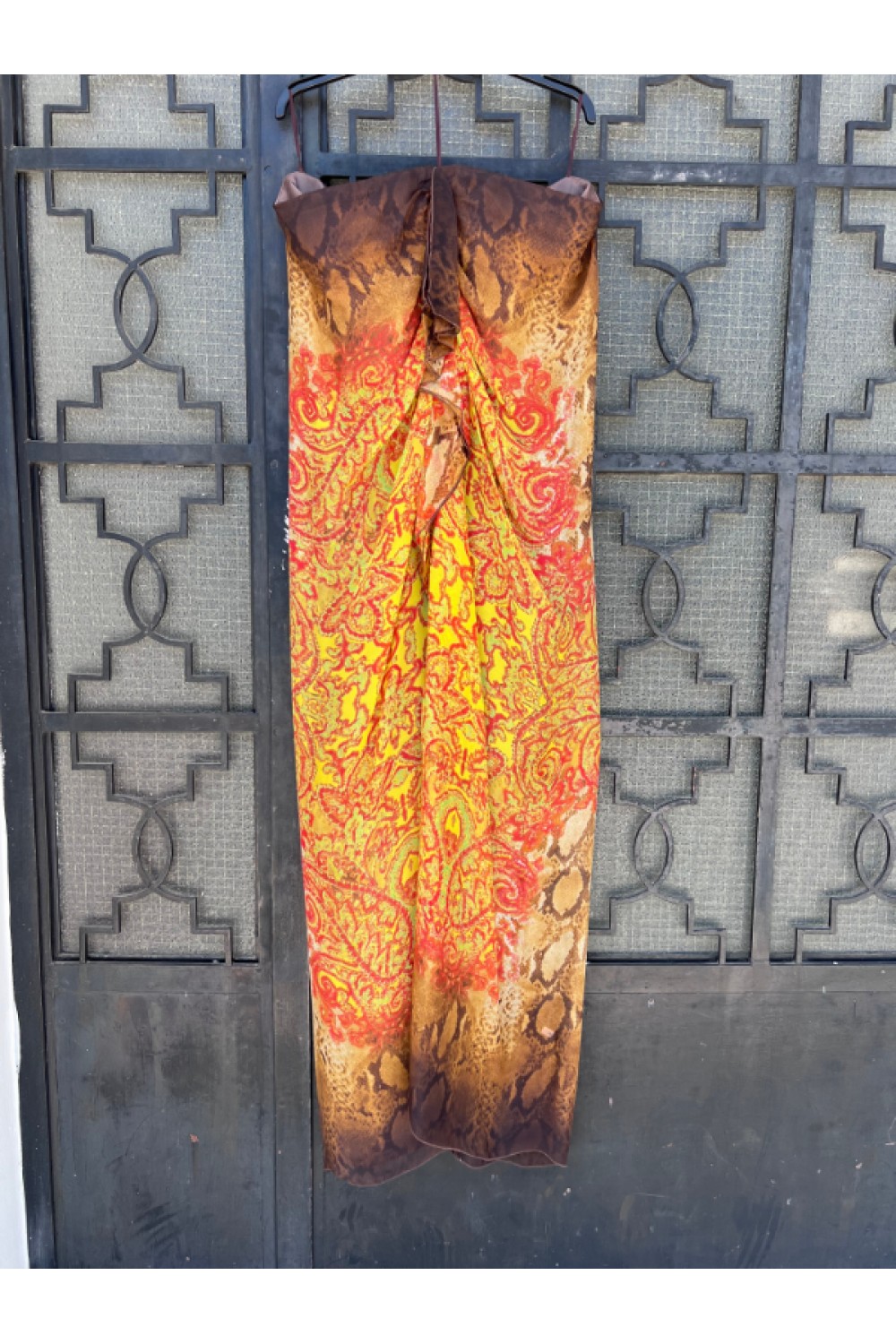 MISCHALIS DRESS ORANGE-BRWON ΒΕ411