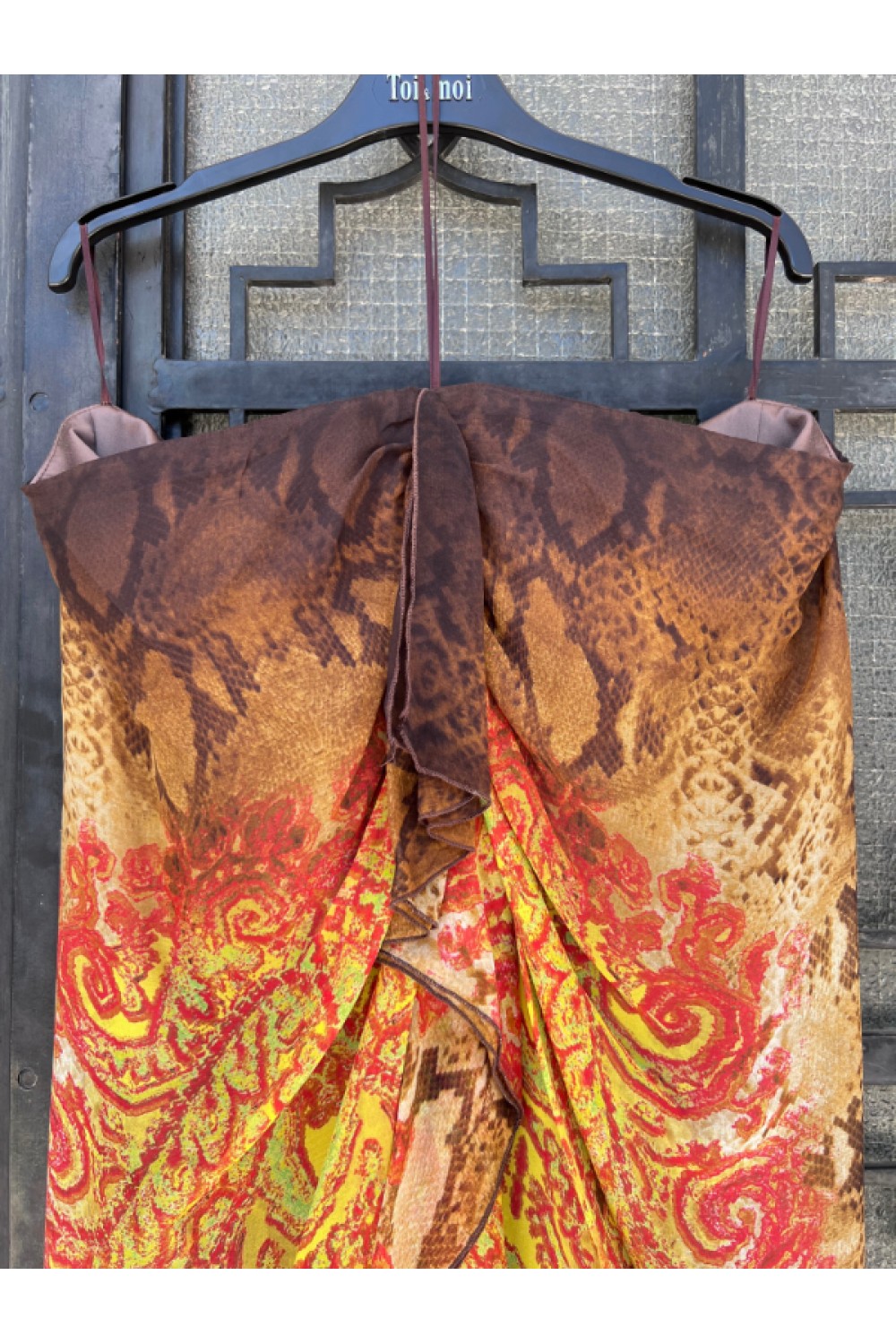 MISCHALIS DRESS ORANGE-BRWON ΒΕ411