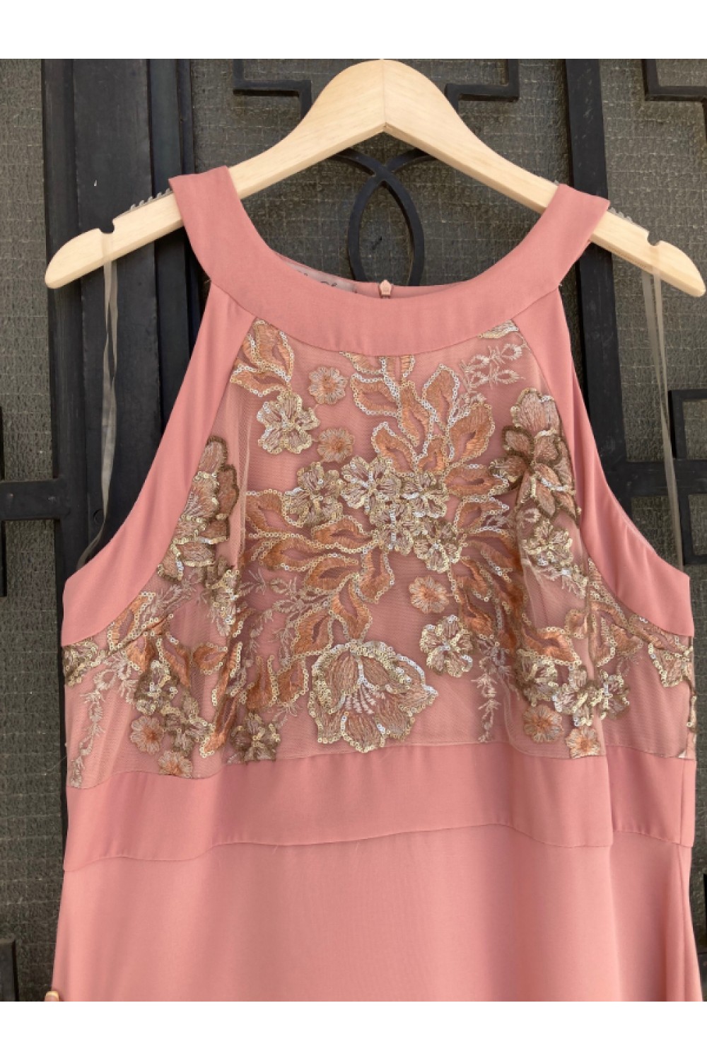 D&K FRANGOULIS DRESS PINK BE145