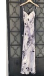MIKAEL LONG DRESS BLACK AND WHITE BE172