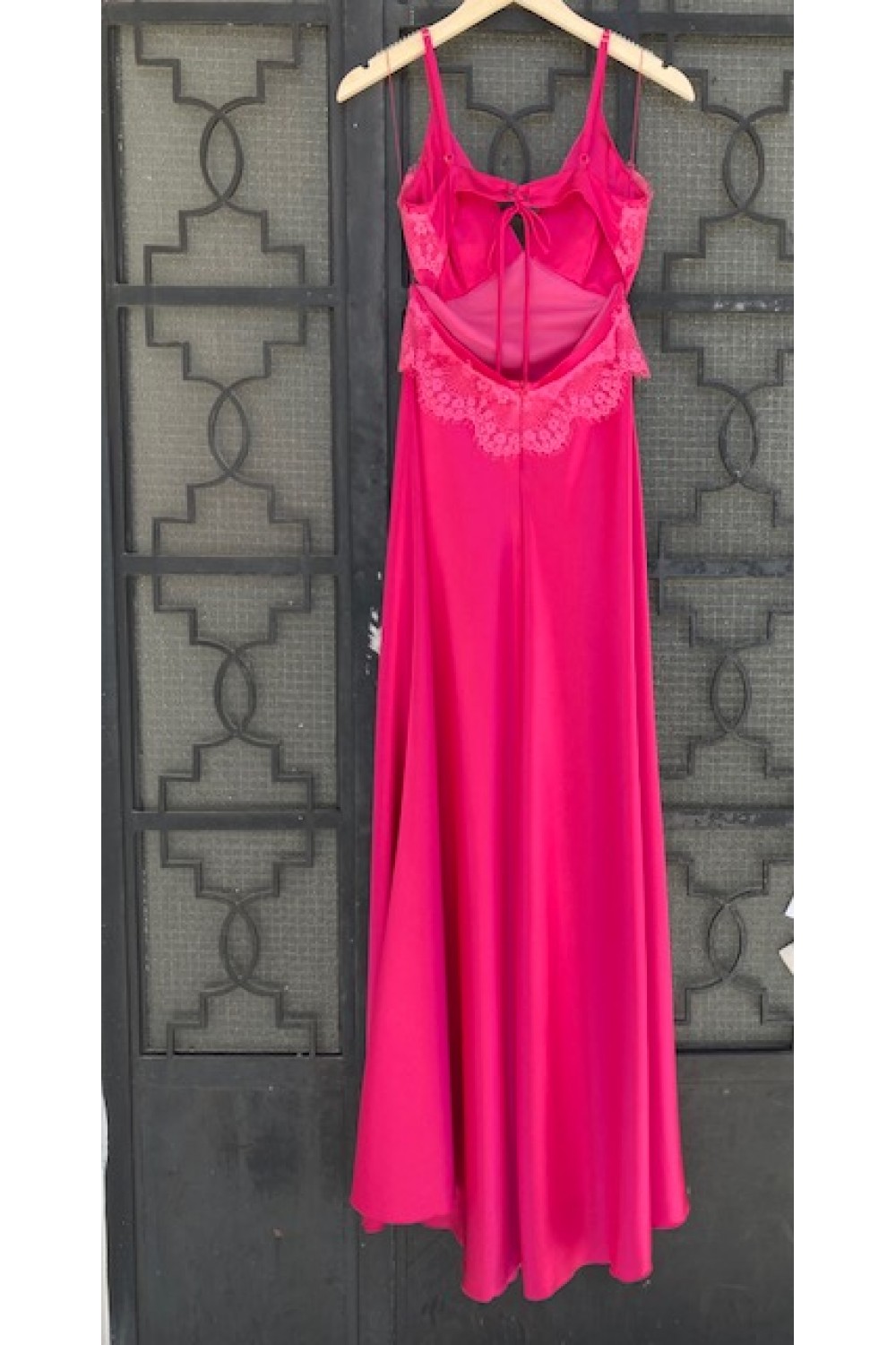 D&K FRANGOULIS LONG DRESS FUCHSIA BE173