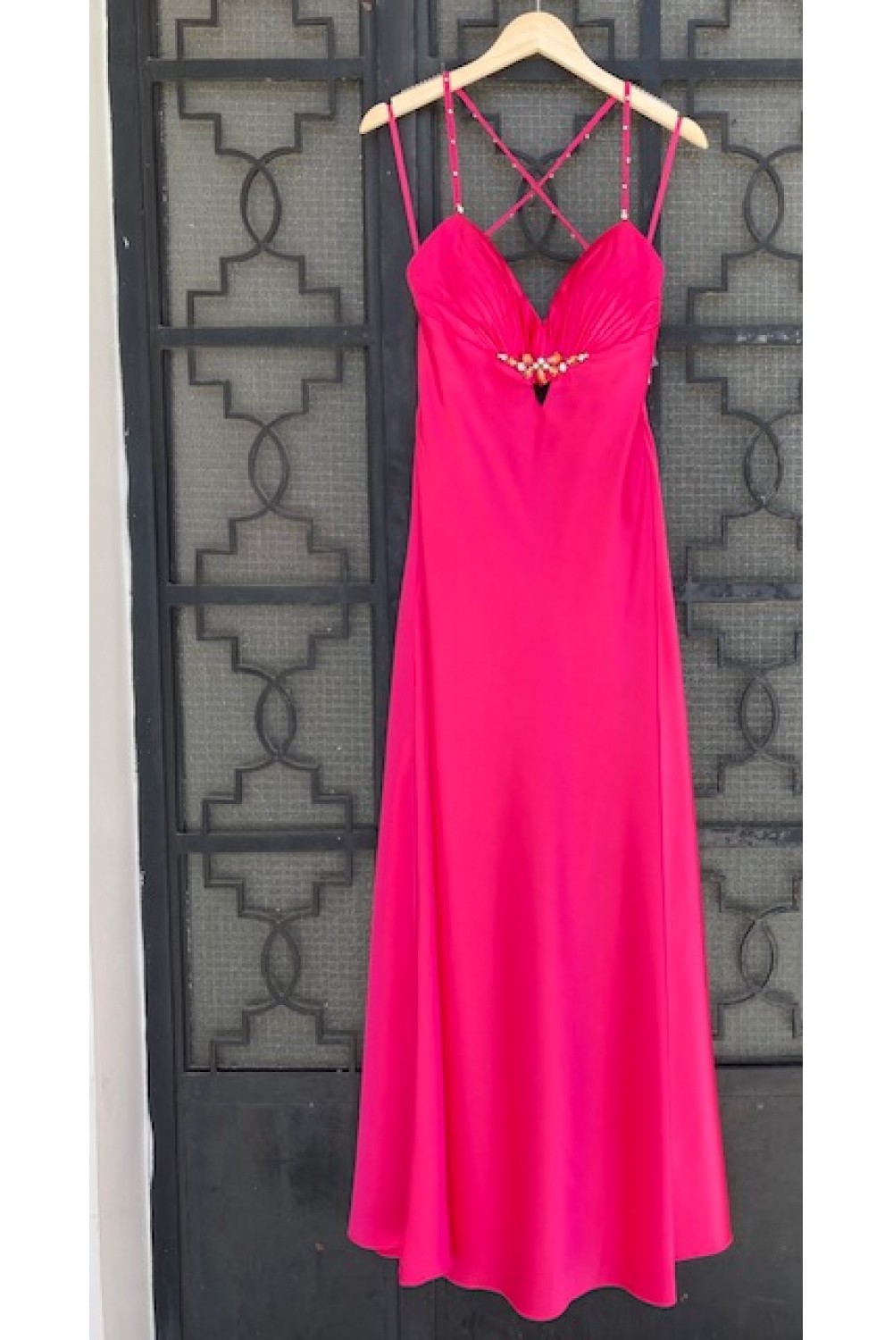 MIKAEL LONG DRESS FUCHSIA BE174
