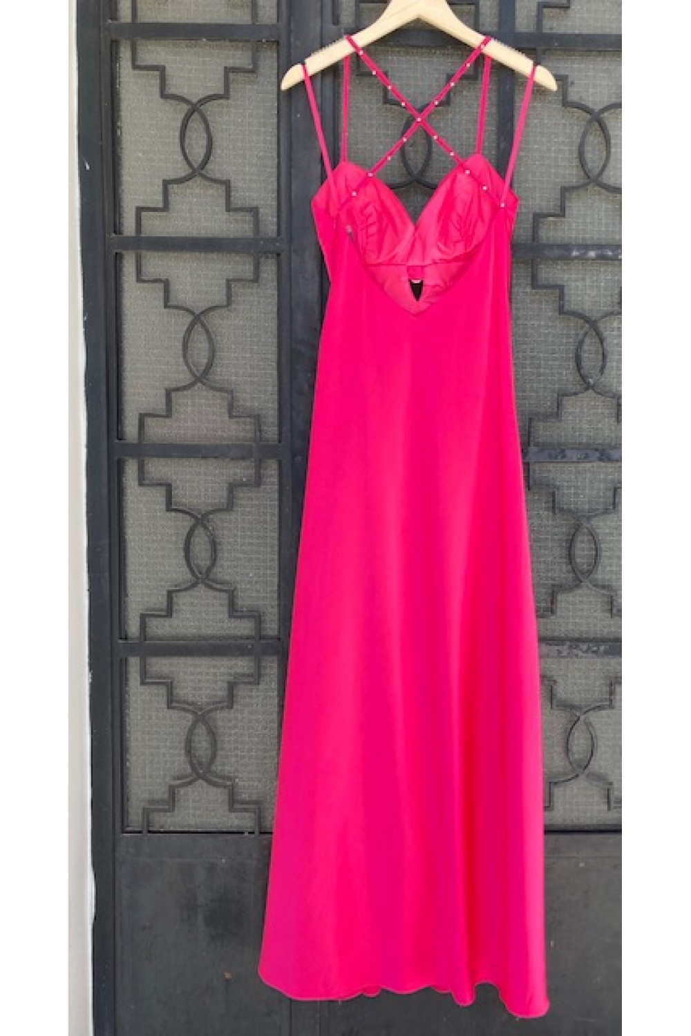 MIKAEL LONG DRESS FUCHSIA BE174
