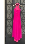 D&K FRANGOULIS LONG DRESS FUCHSIA BE176