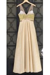 JULYTWO ATELIER LONG DRESS GOLD BE177