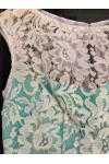 D&K FRANGOULIS LONG DRESS TURQUOISE BE179