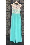D&K FRANGOULIS LONG DRESS TURQUOISE BE179