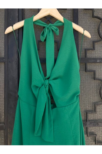 MOUTAKI  LONG DRESS GRASS GREEN BE184
