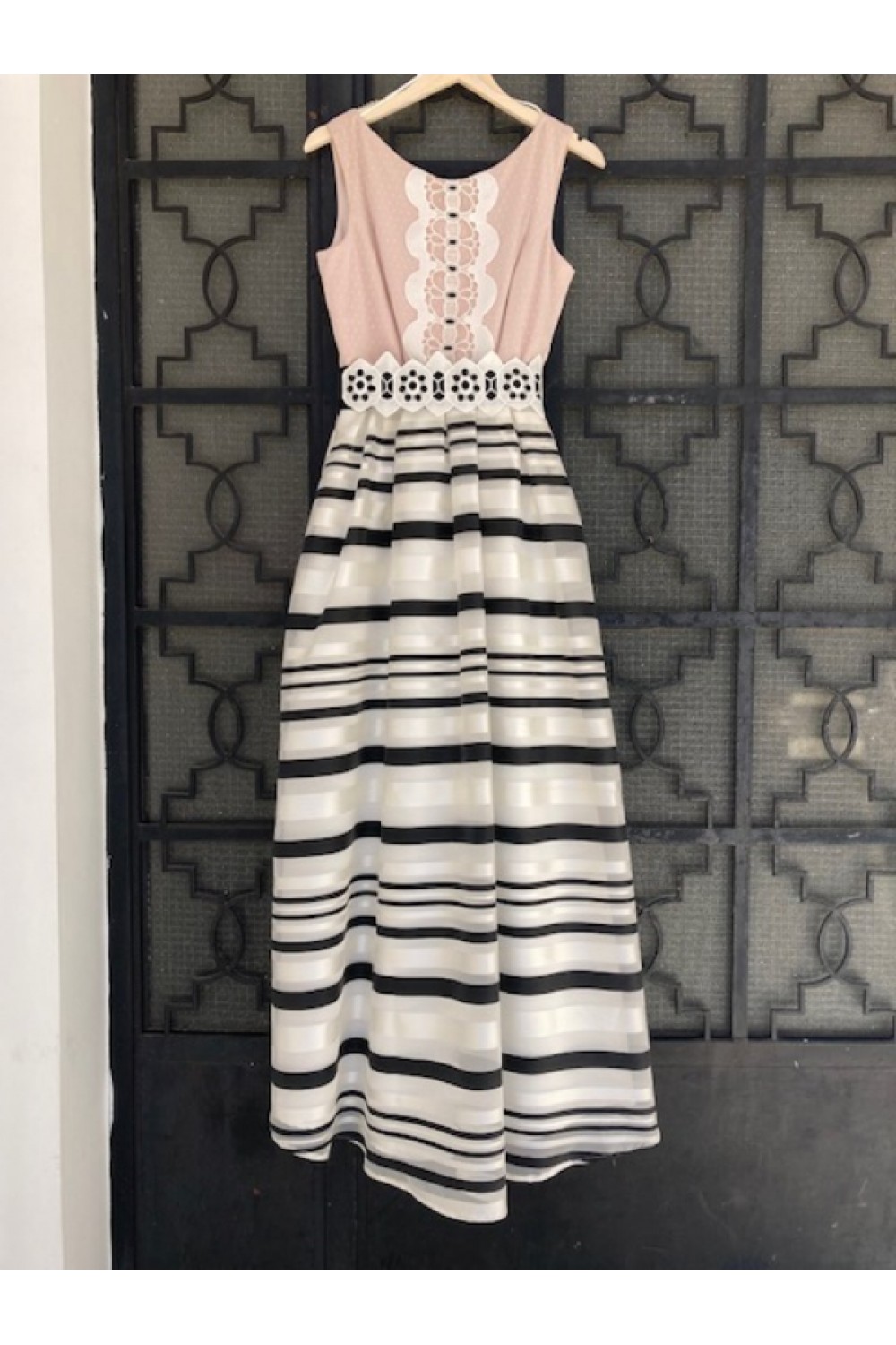 D&K FRANGOULIS DRESS BEIGE BE238
