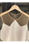TASSOS MITROPOULOS DRESS WHITE BE282