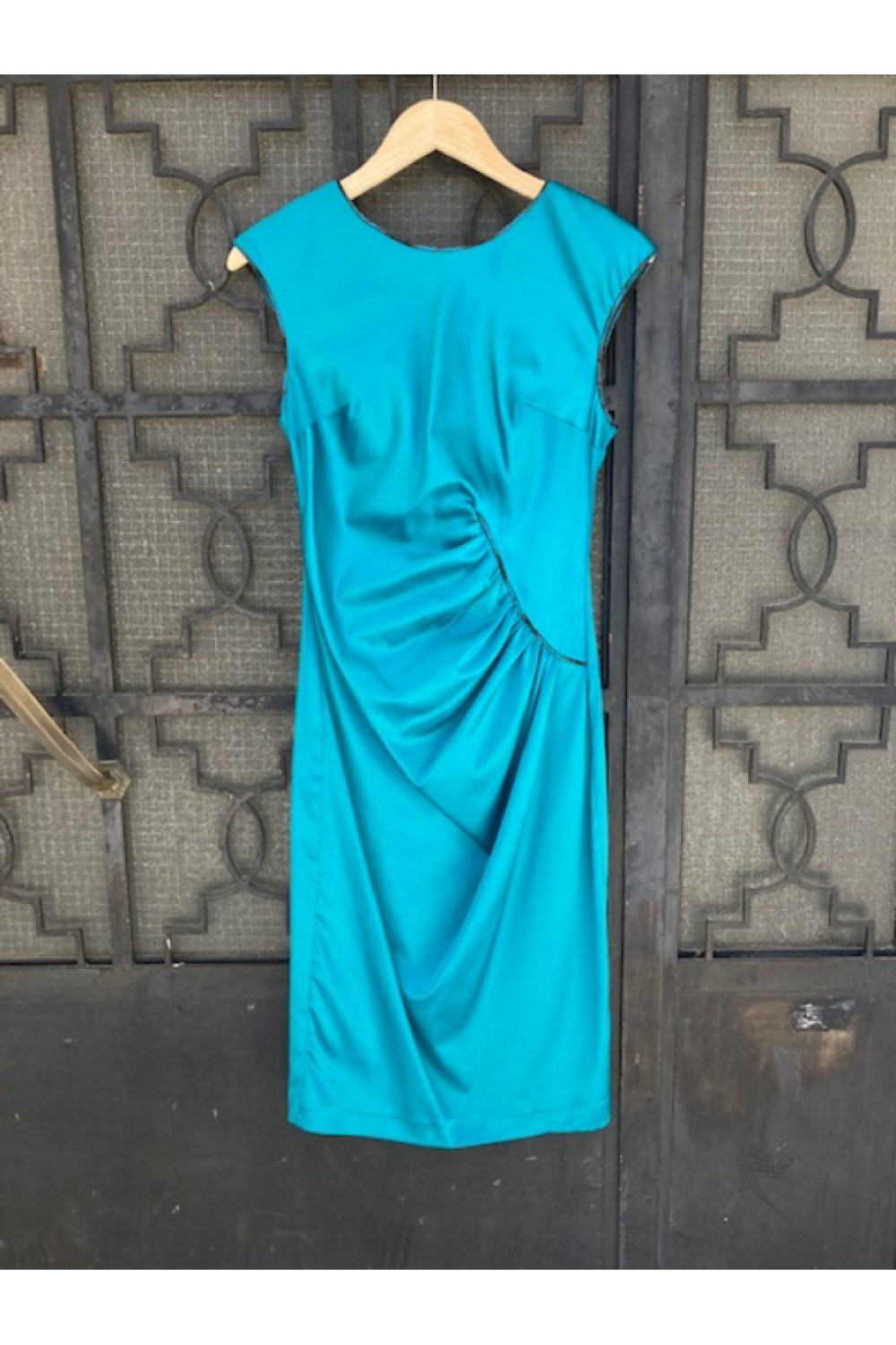 MISCHALIS ATELIER DRESS PETROL BE319