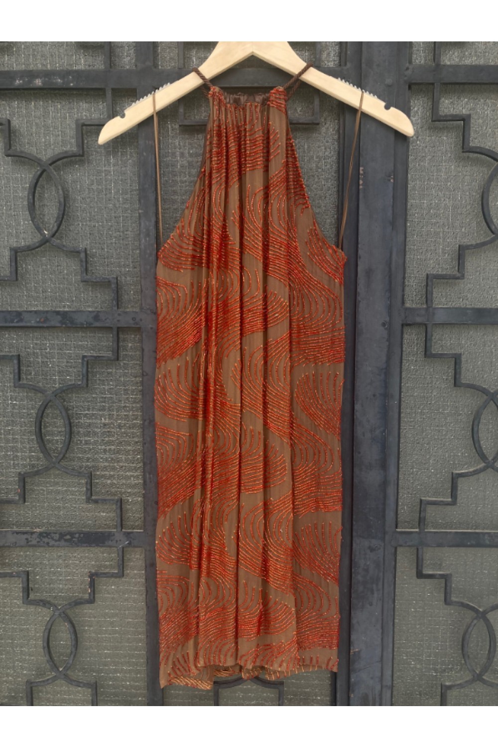 MISCHALIS ATELIER DRESS BROWN BE346