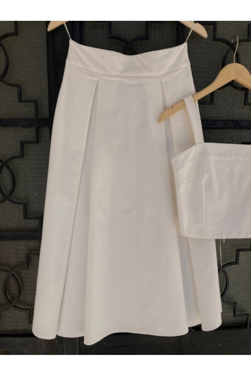 MOUTAKI SET TOP-SKIRT WHITE BE363