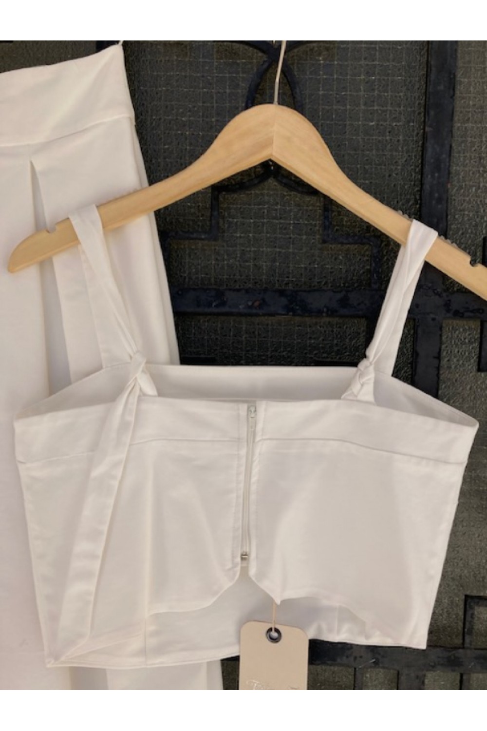 MOUTAKI SET TOP-SKIRT WHITE BE363