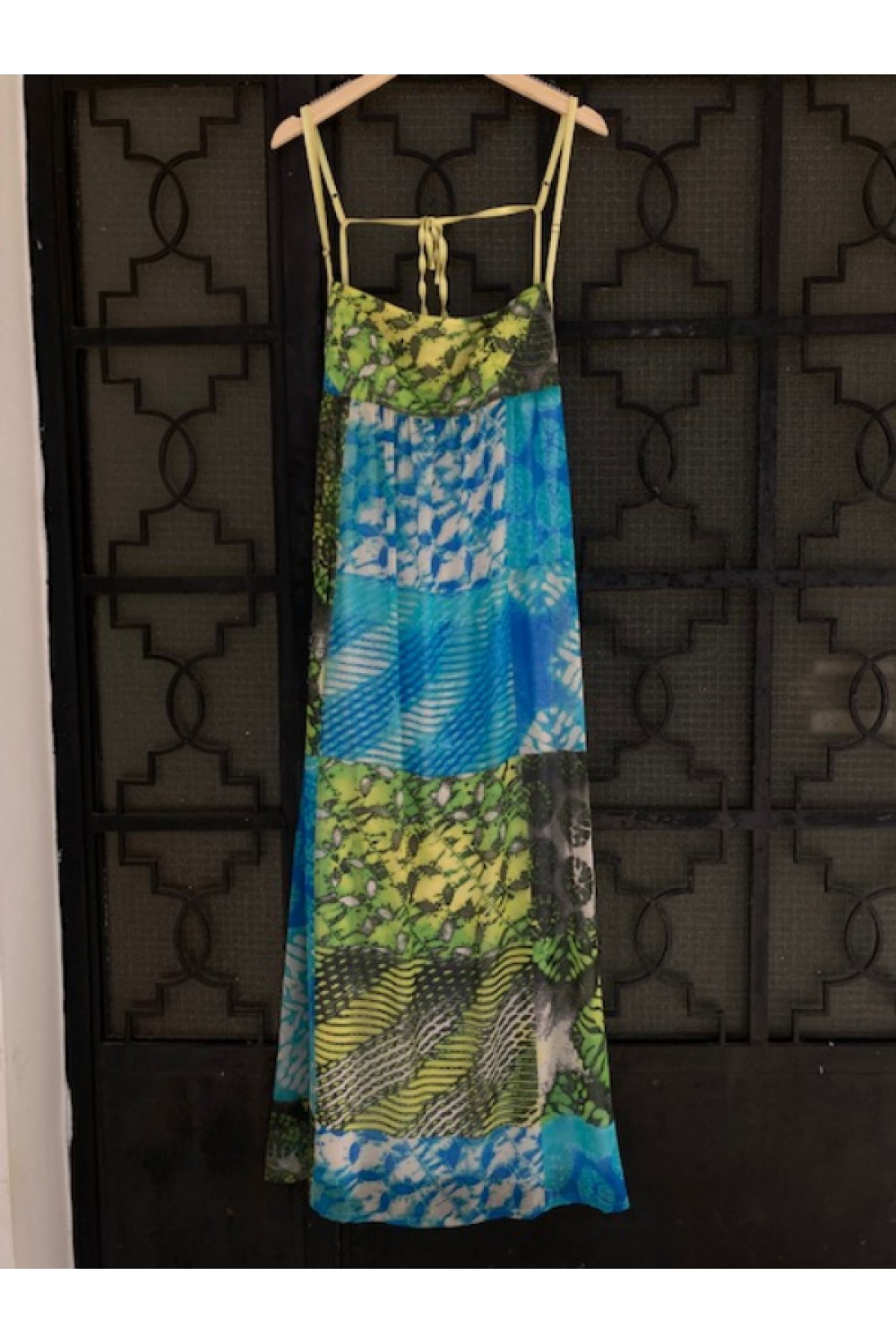 DEVOTION DRESS BLUE-GREEN BE369