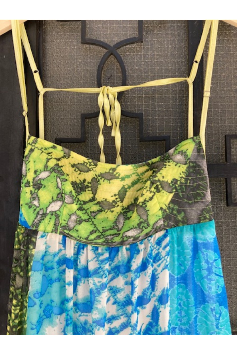 DEVOTION DRESS BLUE-GREEN BE369