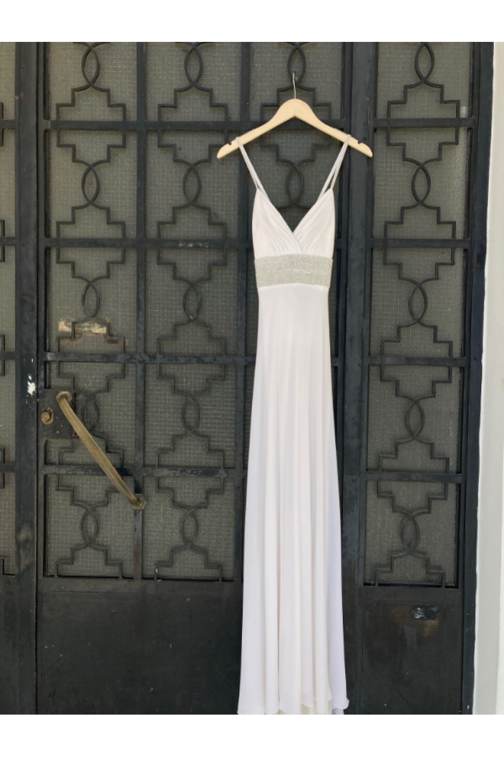 D&K FRANGOULIS DRESS WHITE BE391