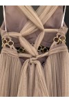 TASSOS MITROPOULOS DRESS BEIGE BE392