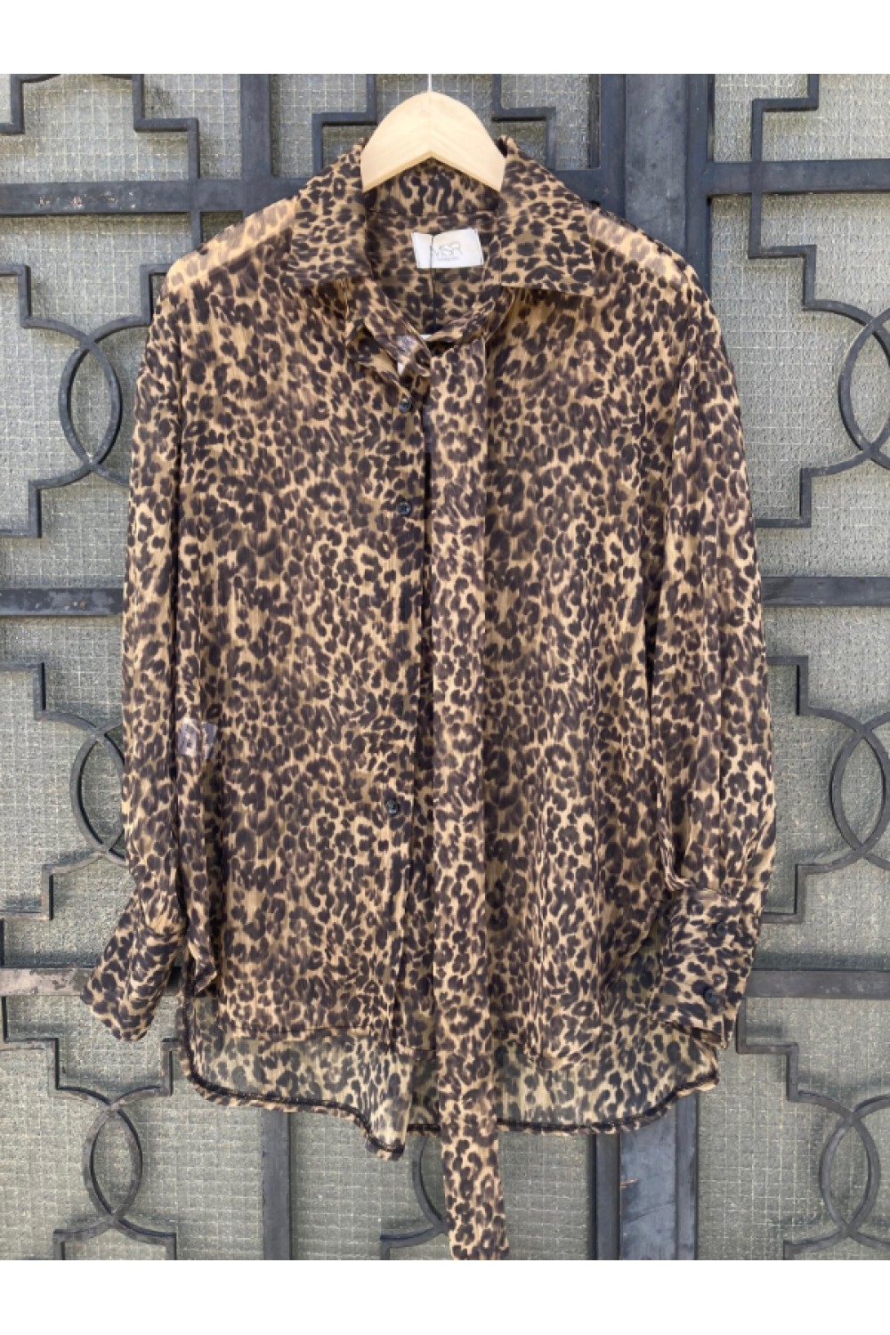 MSR OVER SIZE ANIMAL TIFFANY SHIRT GREEN 26.222