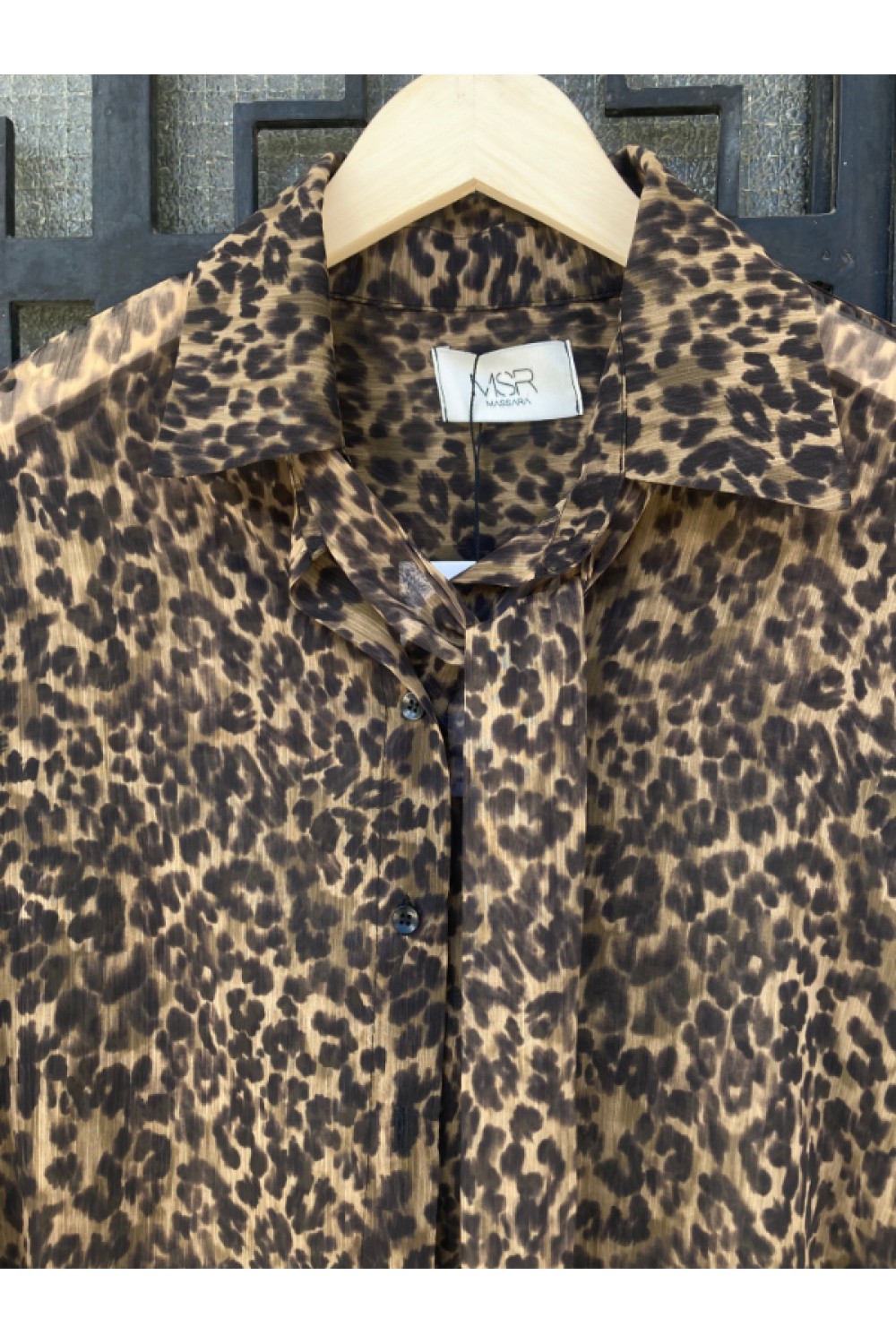 MSR OVER SIZE ANIMAL TIFFANY SHIRT GREEN 26.222