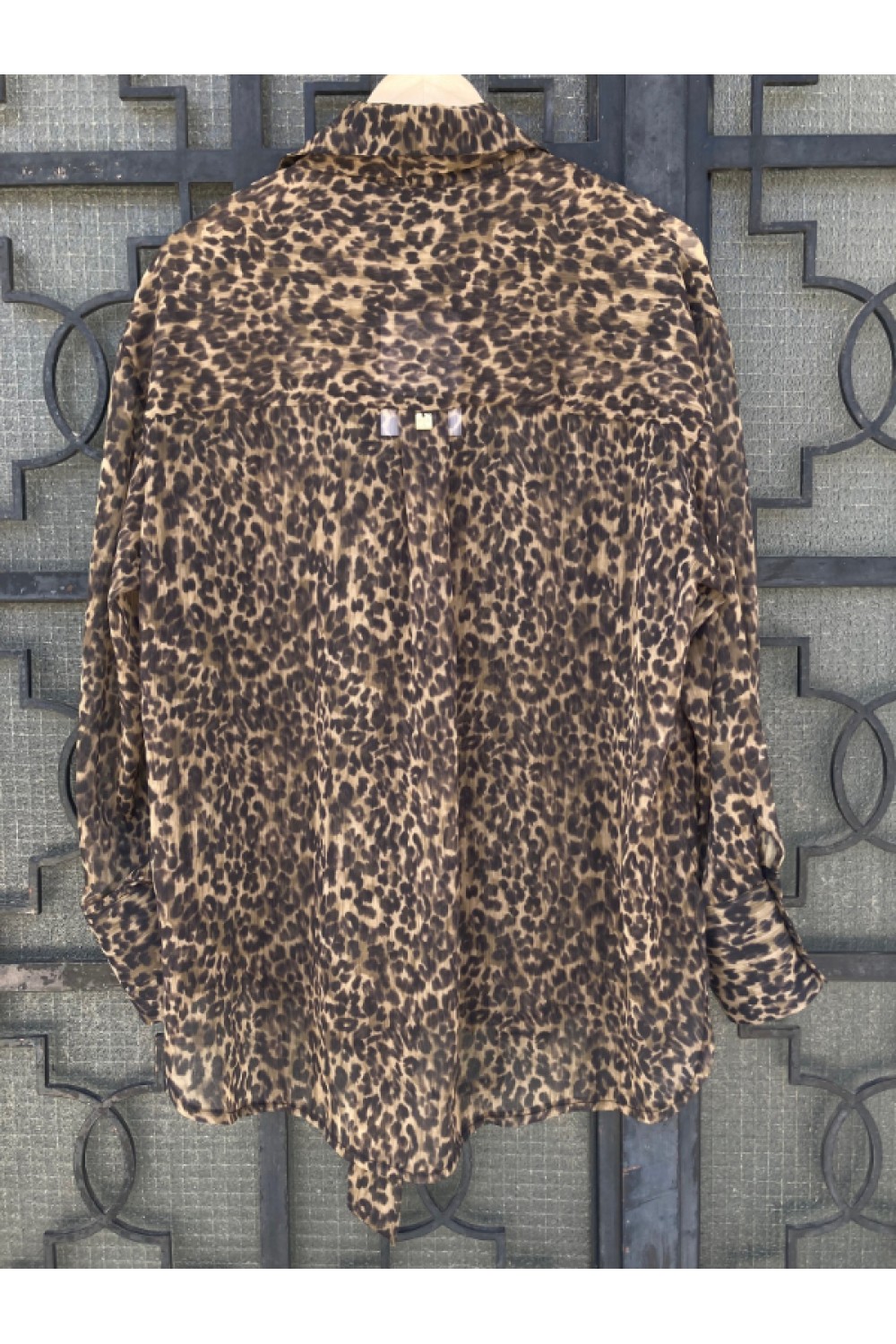 MSR OVER SIZE ANIMAL TIFFANY SHIRT GREEN 26.222