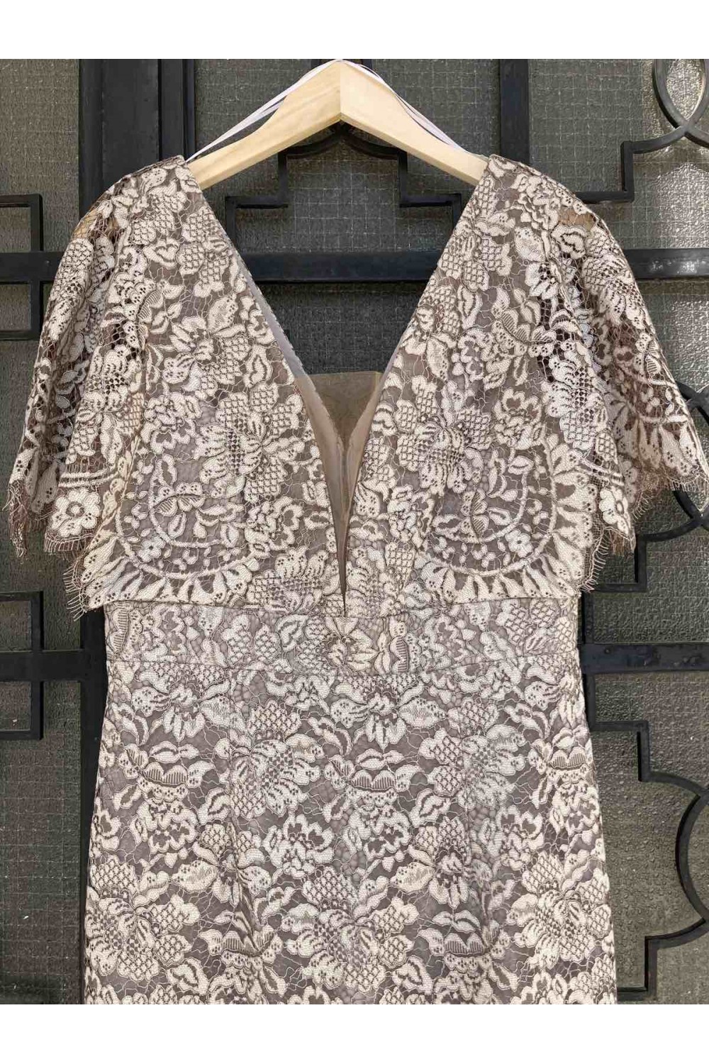 D&K FASHION  DRESS BEIGE BE151