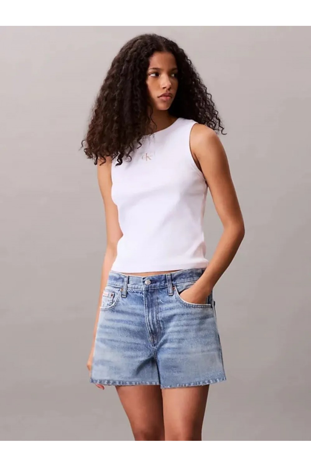 CALVIN KLEIN JEANS TOP BRILLIANT WHITE LV047C201G-YAA