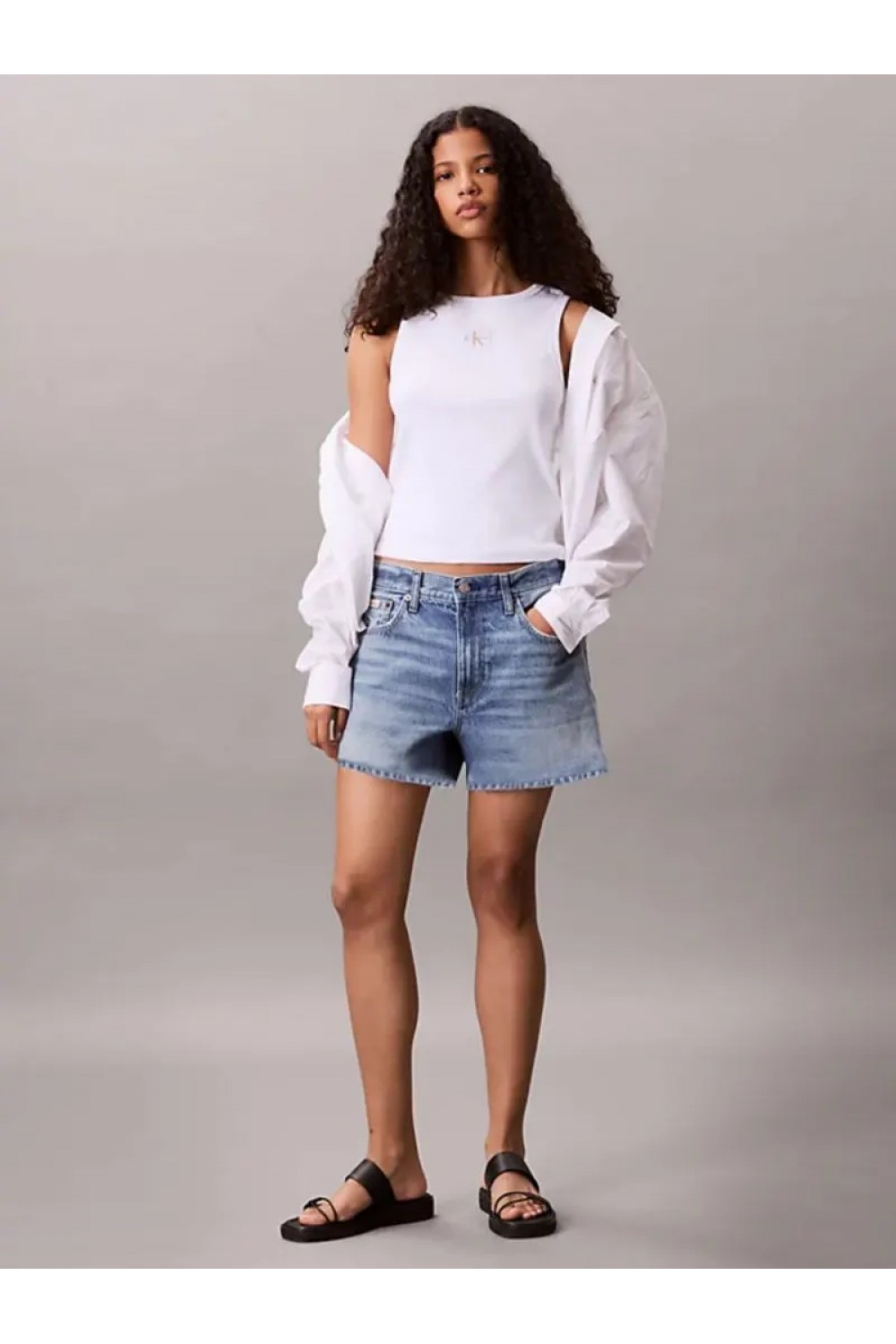 CALVIN KLEIN JEANS TOP BRILLIANT WHITE LV047C201G-YAA