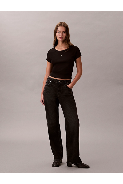 CALVIN KLEIN JEANS BLOUSE CASUAL BLACK LV047C200G-UB1