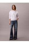 CALVIN KLEIN JEANS COTTON TERRY MONOGRSM HOODIE BRILIANT WHITE LV047C224G-YAA