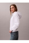 CALVIN KLEIN JEANS COTTON TERRY MONOGRSM HOODIE BRILIANT WHITE LV047C224G-YAA