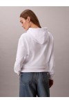 CALVIN KLEIN JEANS COTTON TERRY MONOGRSM HOODIE BRILIANT WHITE LV047C224G-YAA