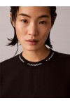 CALVIN KLEIN JEANS MILANO JERSEY DRAPED T-SHIRT DRESS BLACK LV047G251G-UB1