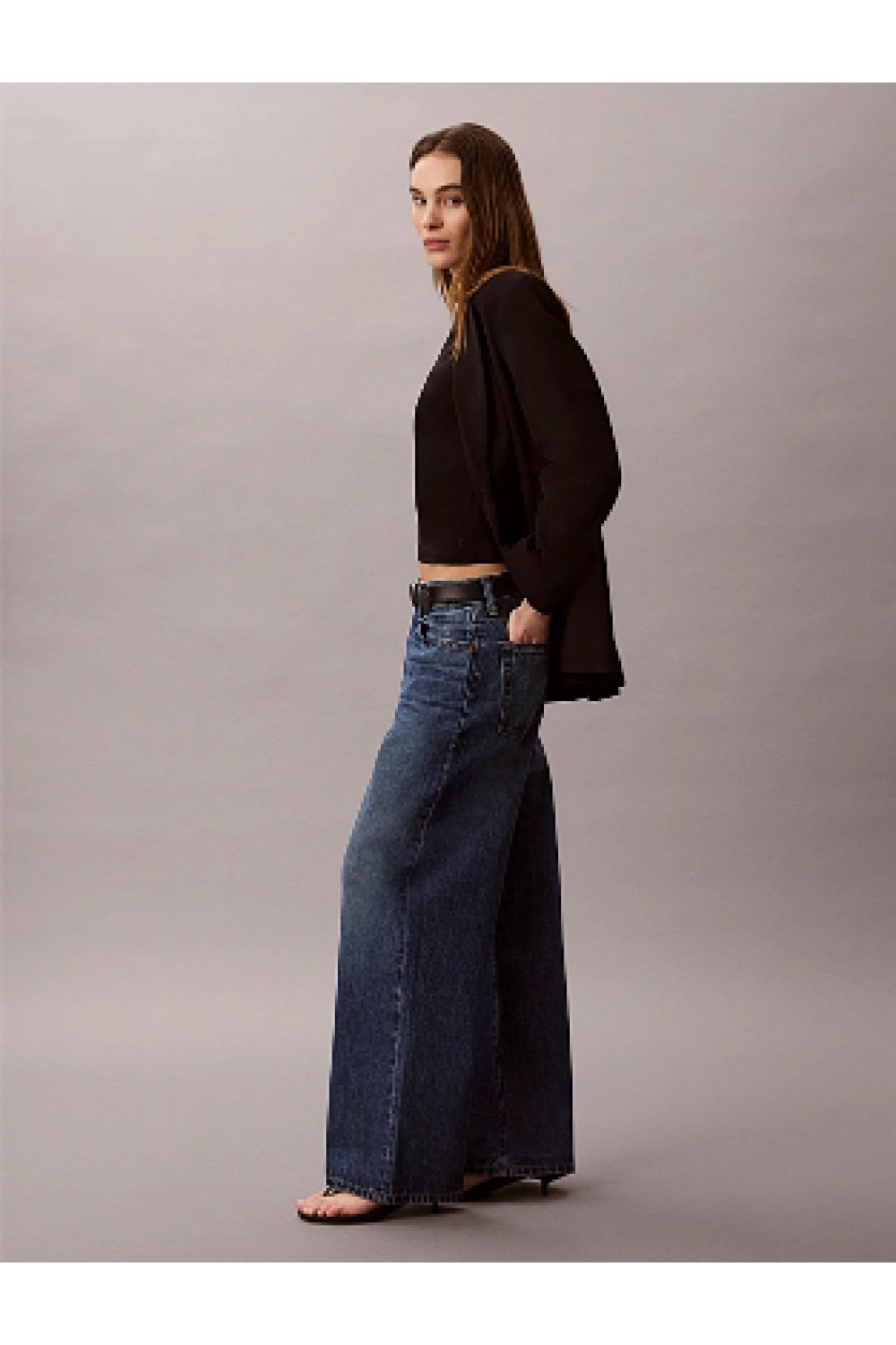 CALVIN KLEIN JEANS WIDE LEG JEANS SHORE ROAD LV047G928G-4D2