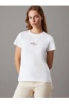 CALVIN KLEIN JEANS SLIM MONOGRAM T-SHIRT BRIGHT WHITE J20J223563-YAF
