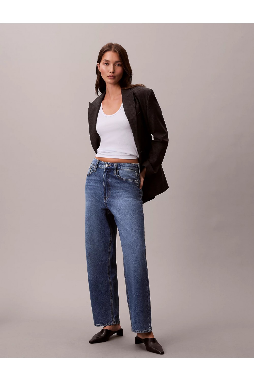 CALVIN KLEIN JEANS BARREL FIT INDIGO PARK DENIM LV047E626G-MZK