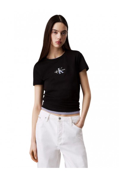 CALVIN KLEIN JEANS T-SHIRT BLACK J20J225252-BEH