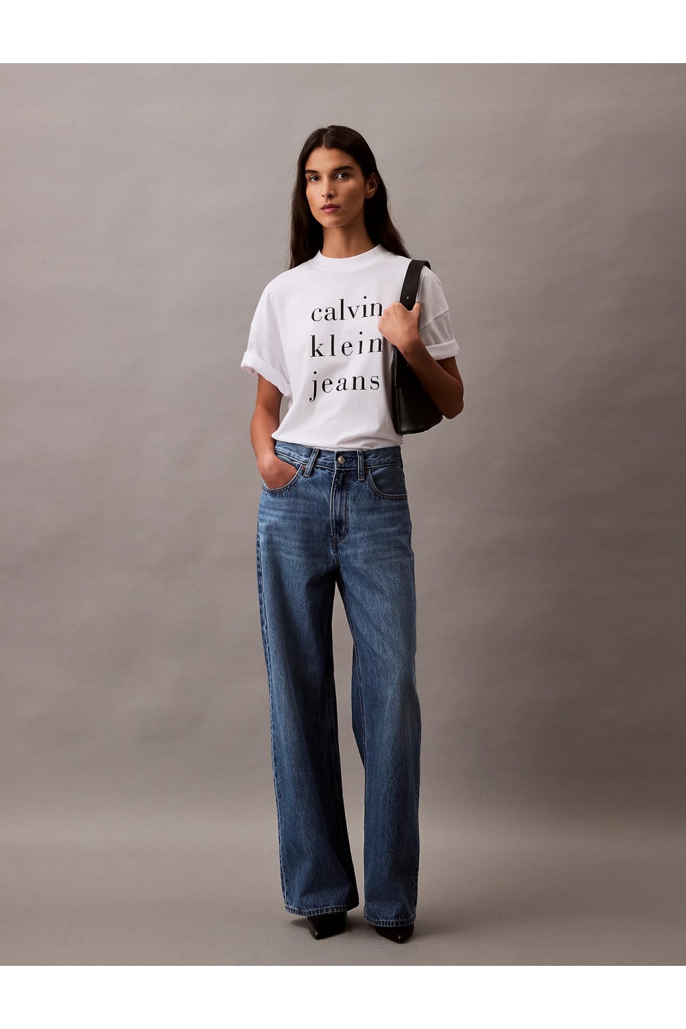 CALVIN KLEIN JEANS RELAXED LOGO T-SHIRT WHITE LV047B827G-YAA