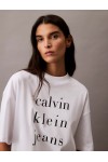 CALVIN KLEIN JEANS RELAXED LOGO T-SHIRT WHITE LV047B827G-YAA